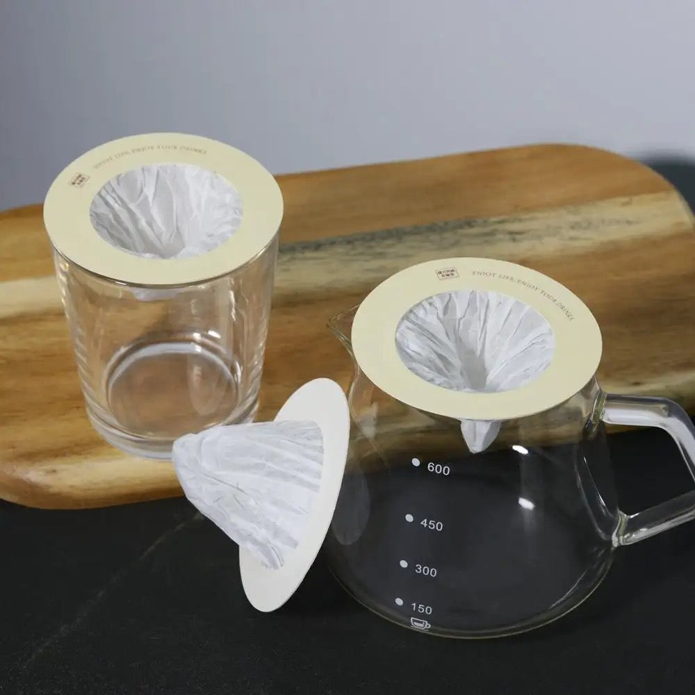OEM Customized Disposable Round Toroidal Drip Coffee Filter Bag for Travel Camping