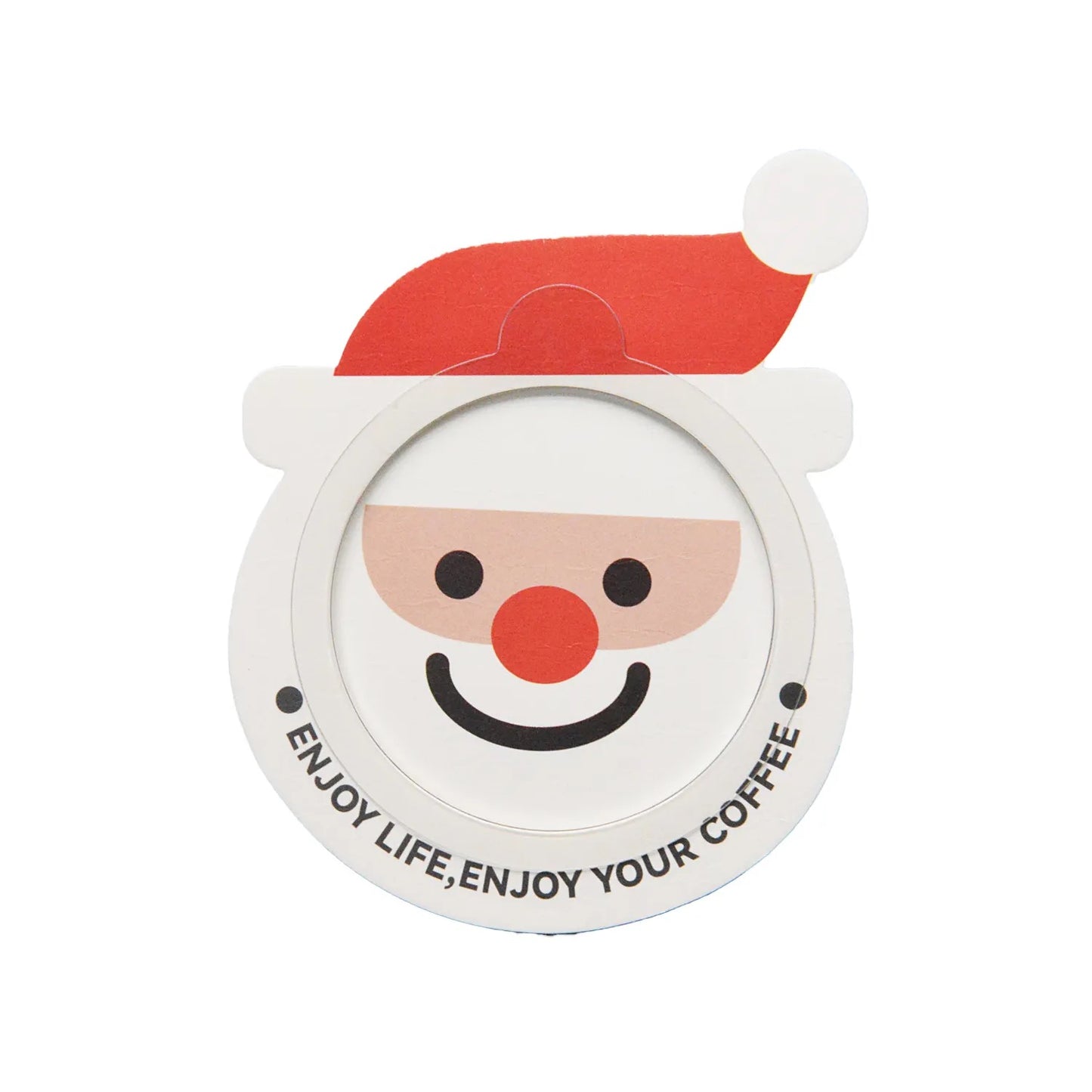 Round Hanging Ear Drip Coffee Bag with Christmas Santa Claus Shape for Coffee Powder