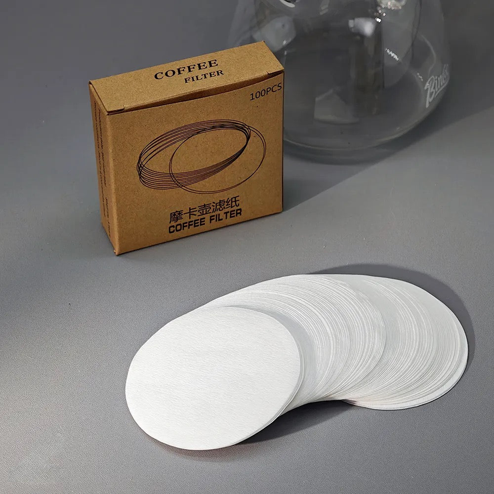 Round Shape Wholesale Filter Papers Coffee Filters Natural Wood Pulp Drip Coffee Disposable Paper Portable Coffee Filter Paper
