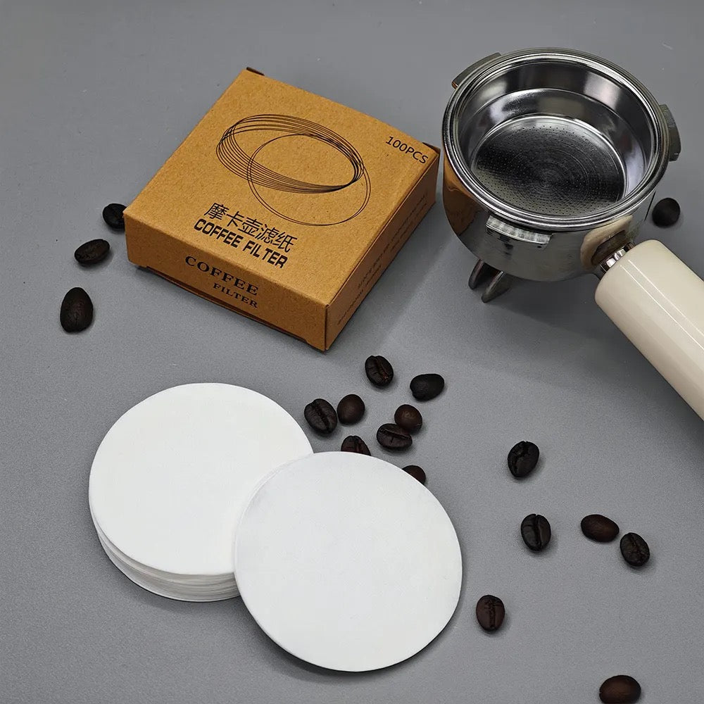 Round Shape Wholesale Filter Papers Coffee Filters Natural Wood Pulp Drip Coffee Disposable Paper Portable Coffee Filter Paper