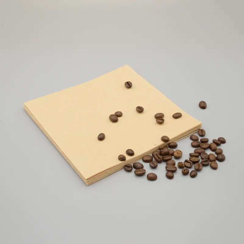 Wholesale Natural Pure Wood Pulp Square Shape Coffee Filters Disposable Drip Coffee Paper Filters for Cafe