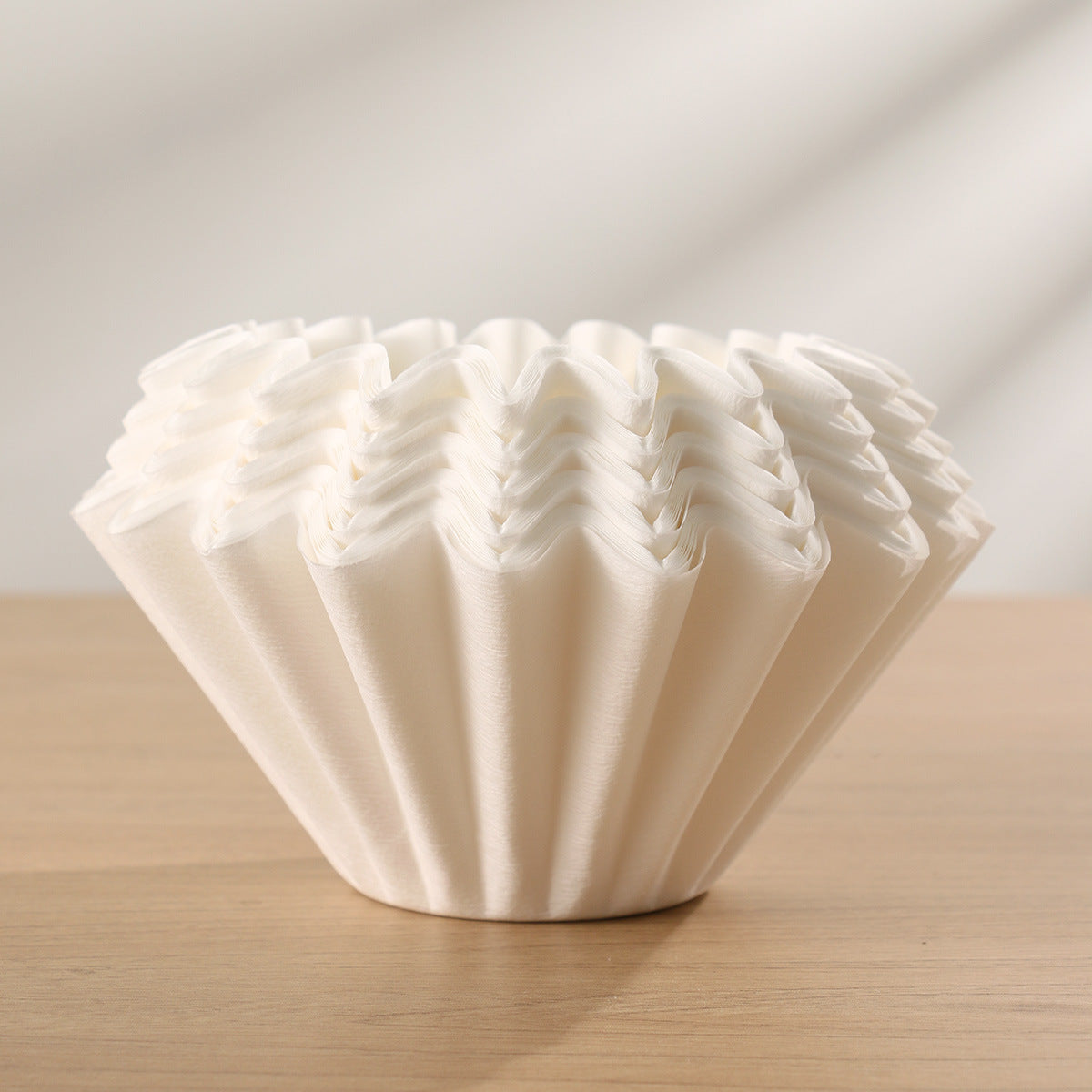 OEM White Basket Coffee Filters, Disposable Coffee Filter Paper for Drip Coffee Maker