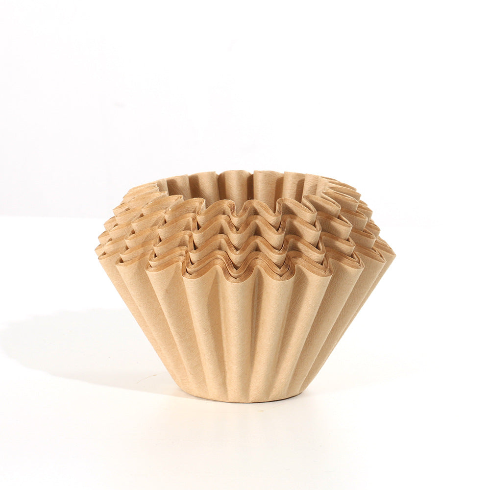 OEM Unbleached Basket Coffee Filter Paper, Natural Disposable Coffee Filter Manufacturing