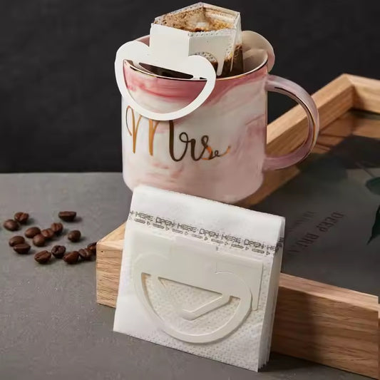 Disposable 22D Custom Non Woven Coffee Empty Drip Filter Coffee Bag Factory