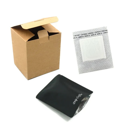 Disposable Portable Hanging Ear Ground Drip Coffee Filter Paper Bag for Coffee Shops and Travel Trip