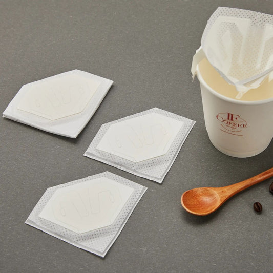 OEM Food Grade Plain Flat Pouch Blank Kraft Paper Matte Finish Mylar Drip Coffee Filter Packaging Outer Bags