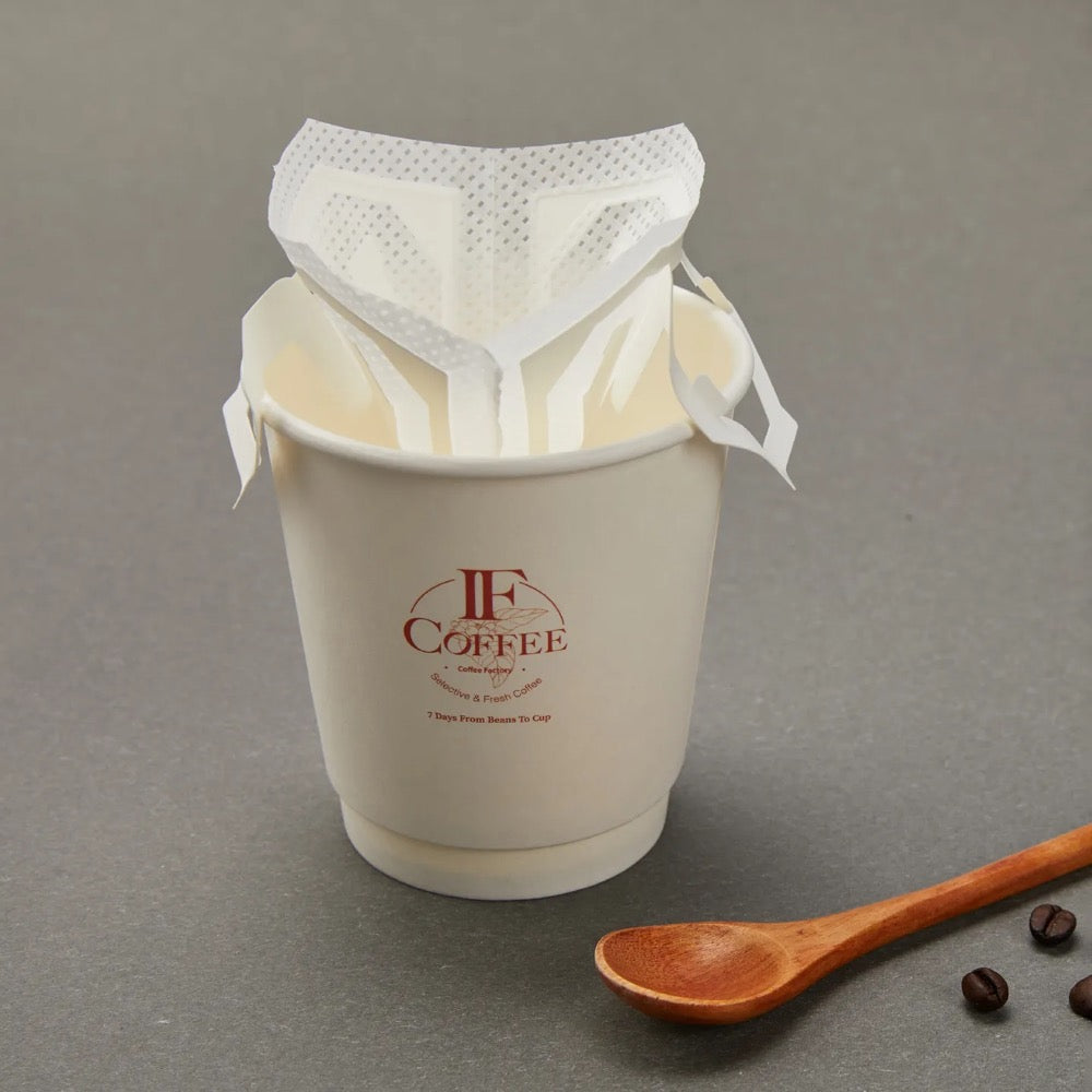 OEM Food Grade Plain Flat Pouch Blank Kraft Paper Matte Finish Mylar Drip Coffee Filter Packaging Outer Bags