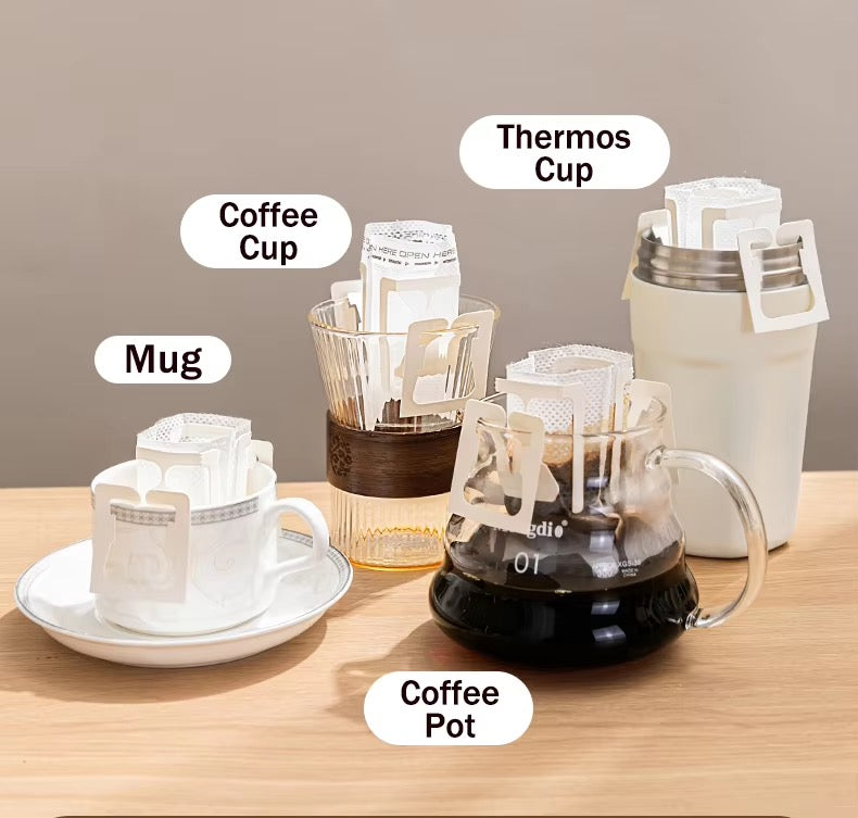 Biodegradable Materials Hanging Ear Drip Coffee Filter Coffee Drip Bag