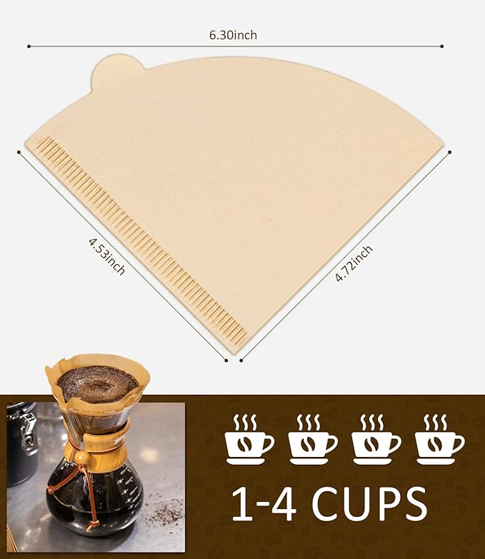 Wholesale Unbleached V01 Cone Coffee Filter Paper, Disposable Coffee Filtering Paper