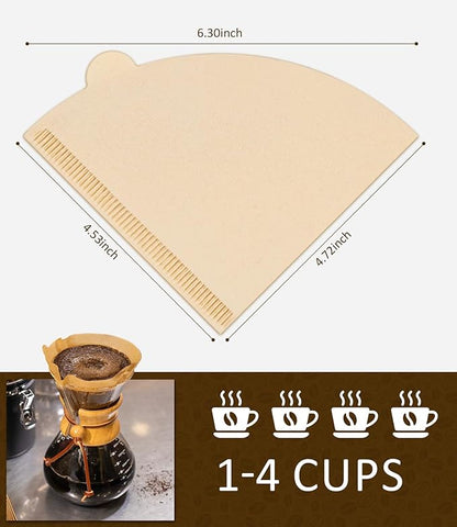 Wholesale Unbleached V01 Cone Coffee Filter Paper, Disposable Coffee Filtering Paper