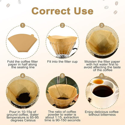 OEM U02 Primary Unbleached Coffee Filter Paper Factory, Wholesale Disposable Paper Coffee Filtering