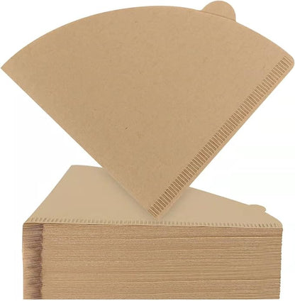 Wholesale Unbleached V01 Cone Coffee Filter Paper, Disposable Coffee Filtering Paper