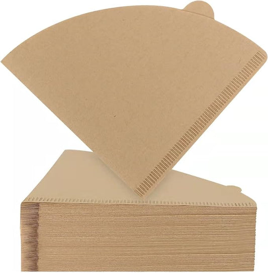Wholesale Unbleached V01 Cone Coffee Filter Paper, Disposable Coffee Filtering Paper