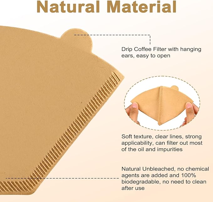 OEM U02 Primary Unbleached Coffee Filter Paper Factory, Wholesale Disposable Paper Coffee Filtering