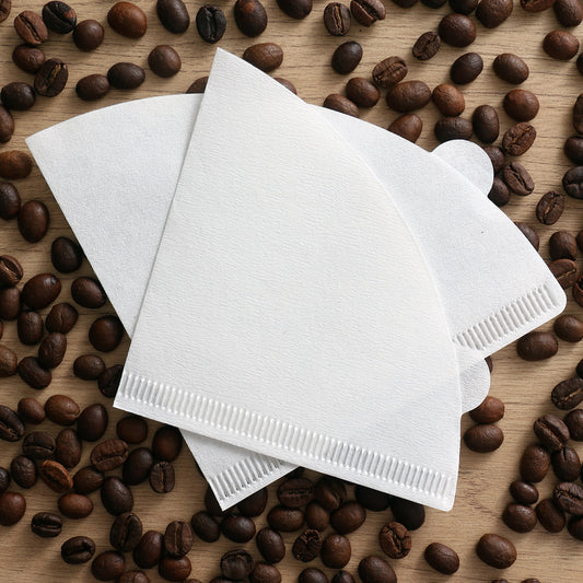 Wholesale White V01 Cone Coffee Filter Paper, OEM Disposable Coffee Filters in Coffee Maker