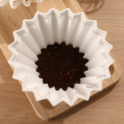 OEM White Basket Coffee Filtering Paper, Wholesale Disposable Coffee Filter Paper Supplier