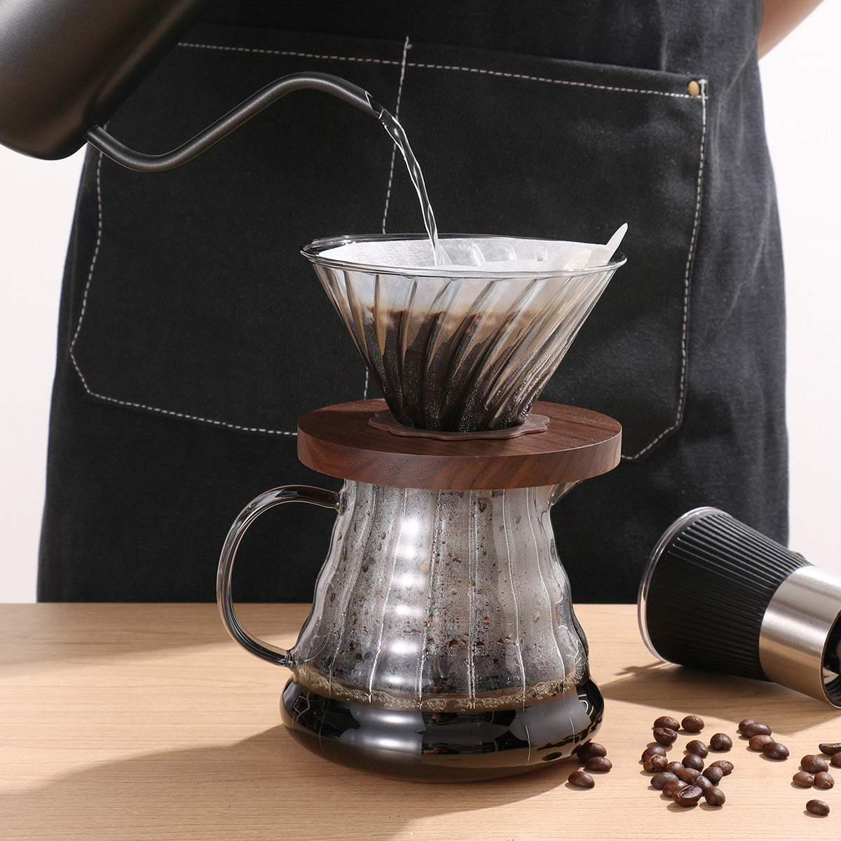 Wholesale White V01 Cone Coffee Filter Paper, OEM Disposable Coffee Filters in Coffee Maker